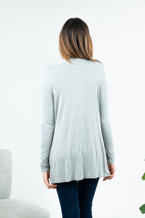 Long sleeve front open cardigan