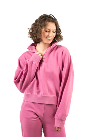 Half-zip fleece pullover